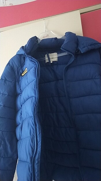 l Beden mavi Renk Kadın Mont