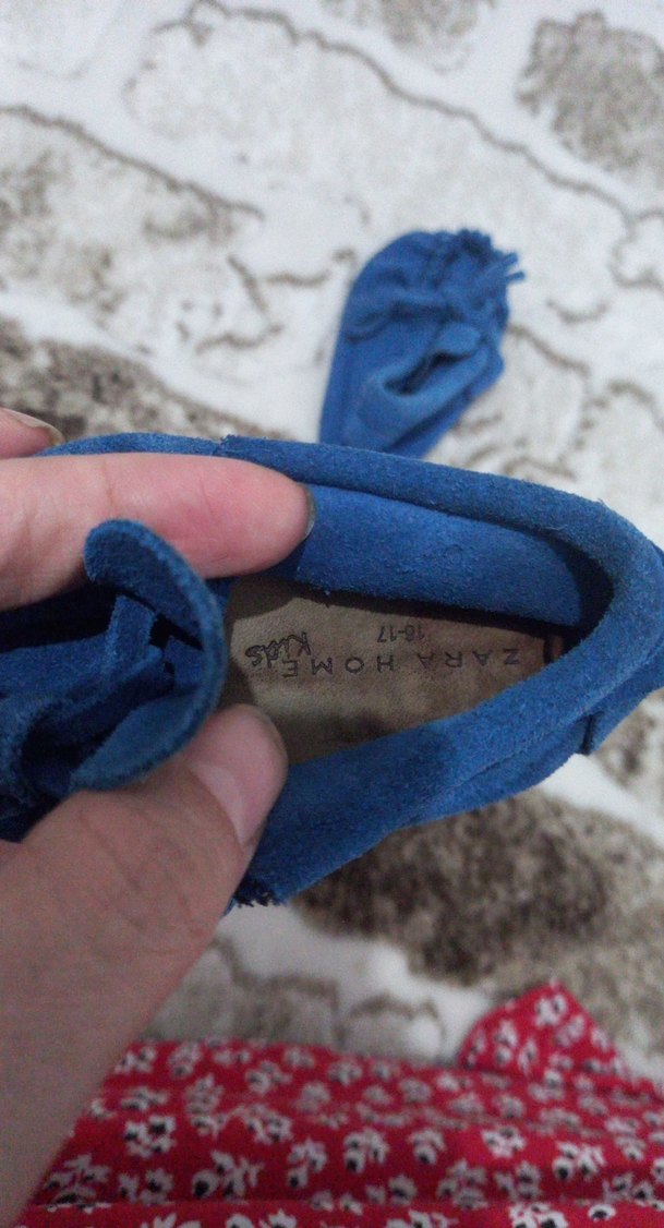 Mavi Erkek Bebek Fırfırlı Patik - Görsel 4