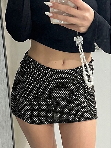 xs Beden Pullu mini etek