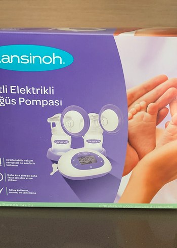 Lansinoh Çiftli Elektrikli Göğüs Pompası Mor - Görsel 7