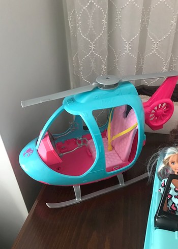  Beden Renk Pastel Pembe Oyuncak Helikopter ve Araba