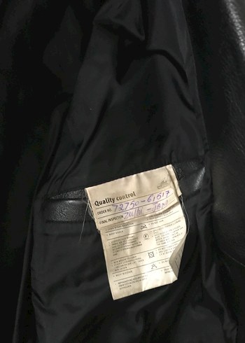 Erkek Siyah Deri Biker Ceket - Görsel 4