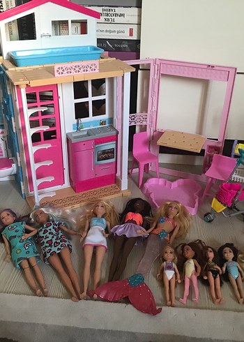 Pembe Bebek Evi ve Bebek Seti
