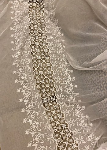 Nakışlı Bohem Beyaz Perde - Görsel 5