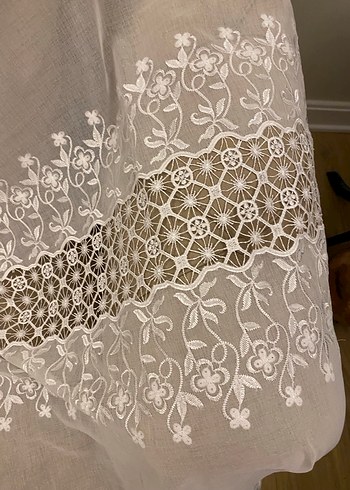 Nakışlı Bohem Beyaz Perde - Görsel 2