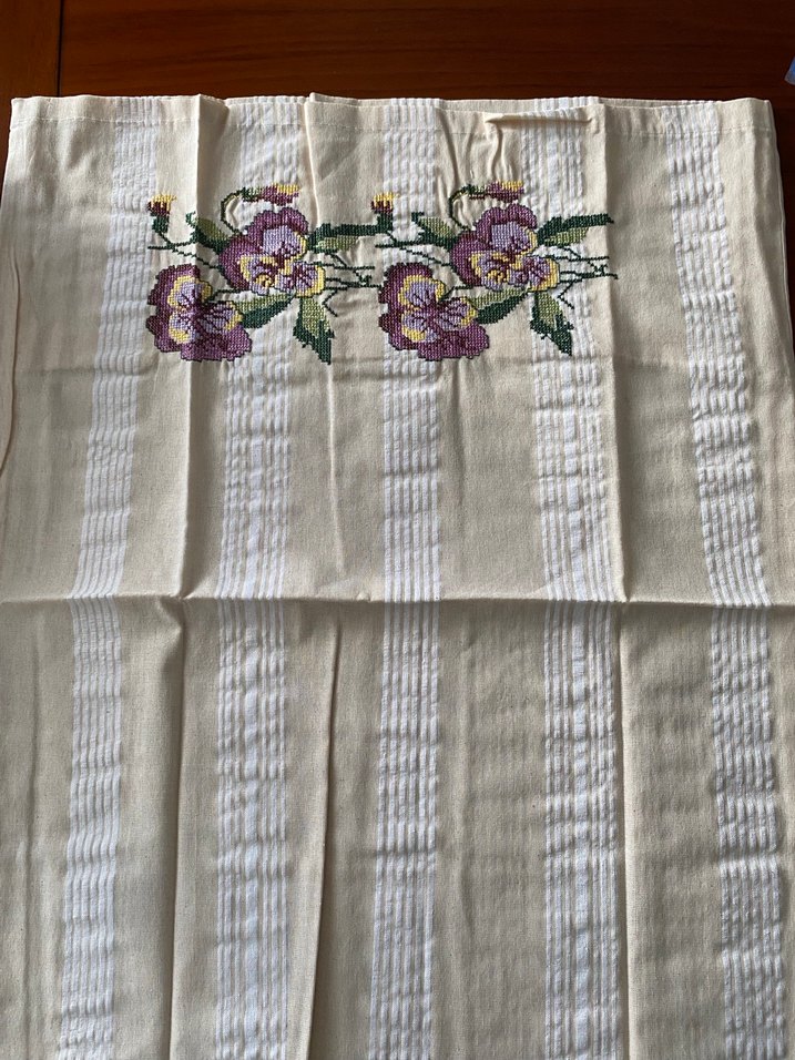 Bohem Çiçek Desenli El Nakışı yastık kılıfı - Görsel 2