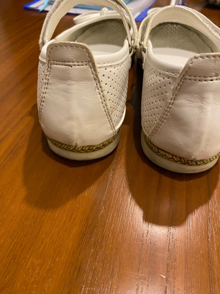 Kız Çocuk Beyaz Tokalı Babet Ayakkabı - Görsel 5