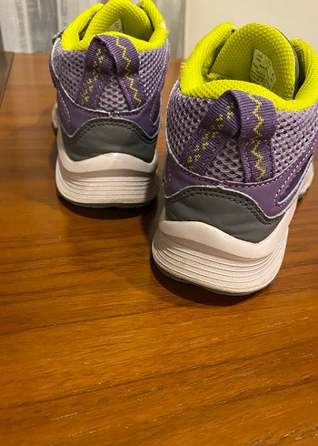 Kız Çocuk Mor Cırt Cırtlı Spor Ayakkabı - Görsel 5