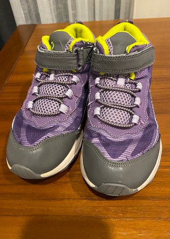 Kız Çocuk Mor Cırt Cırtlı Spor Ayakkabı - Görsel 2