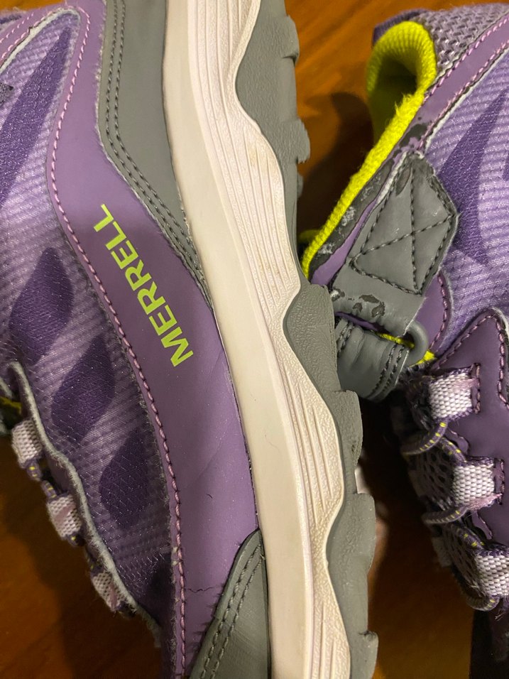 Kız Çocuk Mor Cırt Cırtlı Spor Ayakkabı - Görsel 4