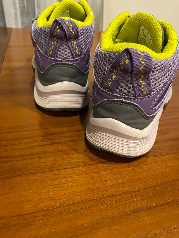 Kız Çocuk Mor Cırt Cırtlı Spor Ayakkabı - Görsel 5