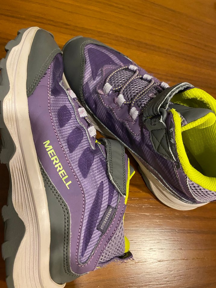 Kız Çocuk Mor Cırt Cırtlı Spor Ayakkabı - Görsel 3