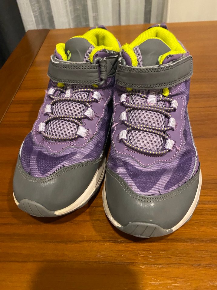 Kız Çocuk Mor Cırt Cırtlı Spor Ayakkabı - Görsel 2