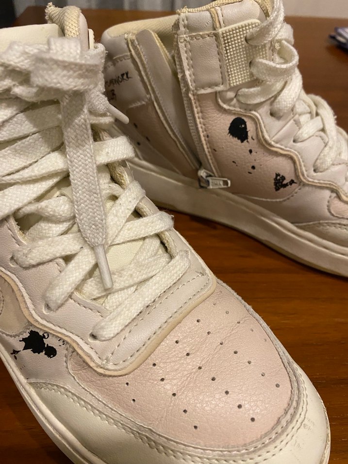 Beyaz Bağcıklı  Çocuk Spor Ayakkabı - Görsel 4