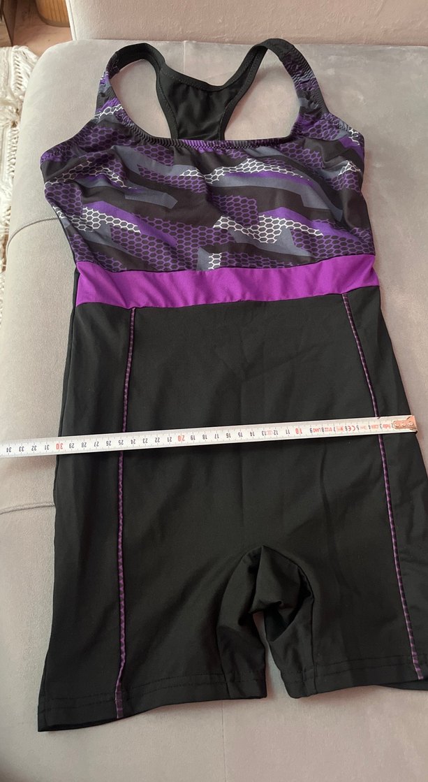 Kadın Mor Spor Kemerli Mayo - Görsel 4