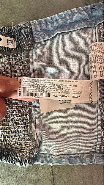xs Beden mavi Renk Pull bear crop kot
