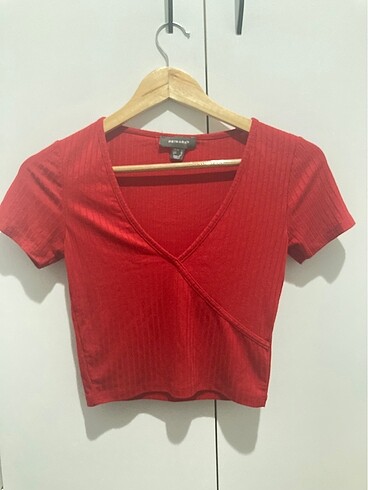 Primark kırmızı crop
