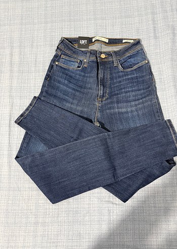 Loft Koyu Mavi Dar Kesim Denim Jean