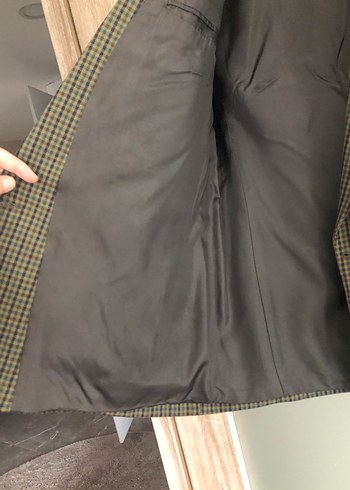 tek beden Beden Düğmeli haki unisex yün Ceket