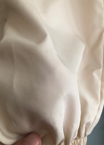 Bej Yüksek Yaka Kadın Ceket - Görsel 5