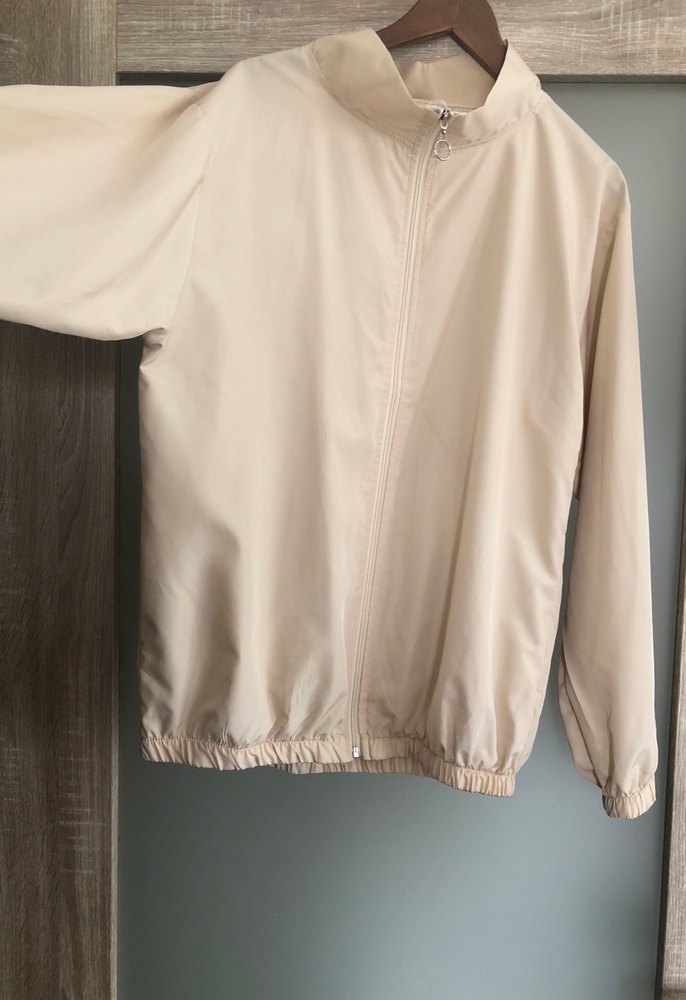 Bej Yüksek Yaka Kadın Ceket - Görsel 4