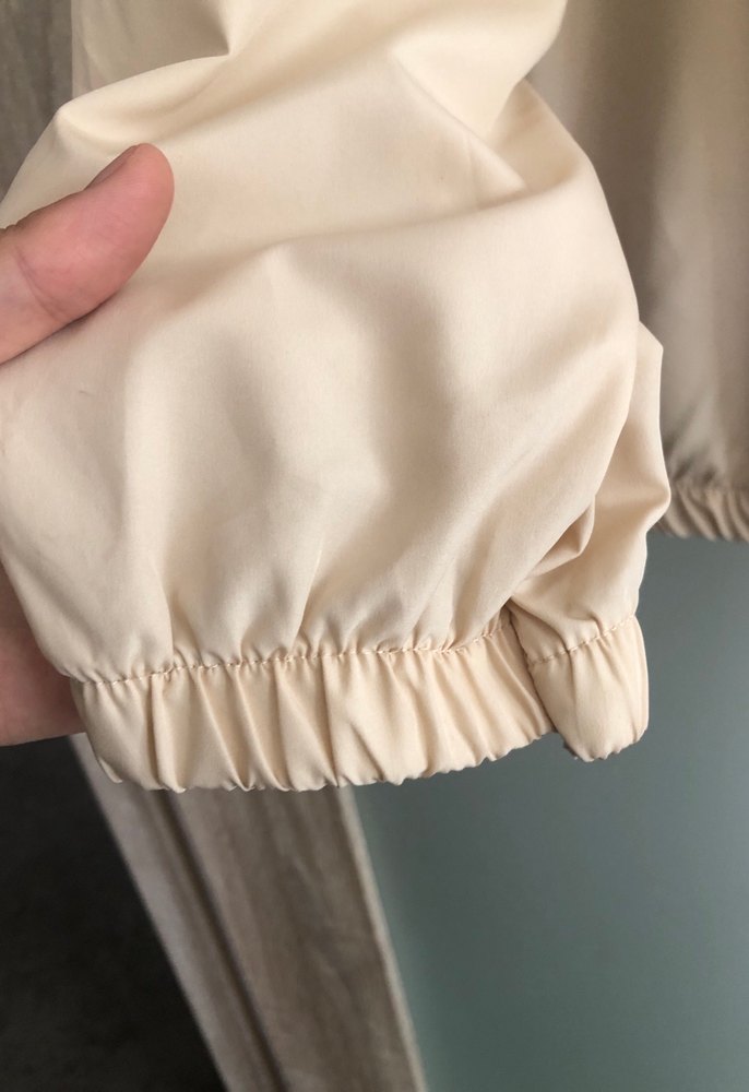 Bej Yüksek Yaka Kadın Ceket - Görsel 2