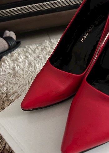 Nine West Kırmızı Stiletto Topuklu Ayakkabı