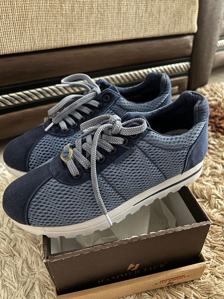 Kot Kumaşlı Kadın Dolgu Topuklu Spor Ayakkabı - Görsel 3