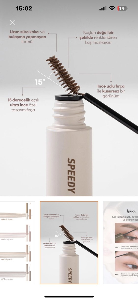 PERIPERA Doğal Kahverengi Maskara #03 - Görsel 3