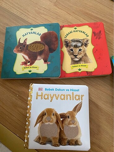 Dokun hisset hayvanlar kitapları