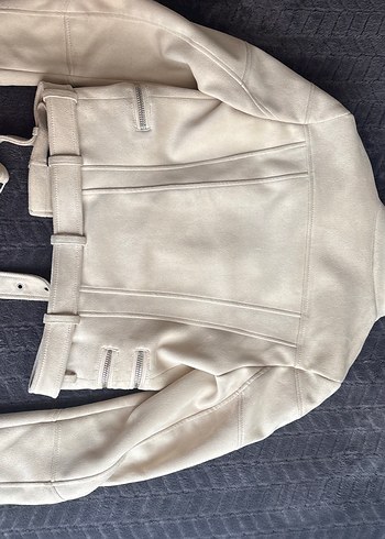 Bej Kemerli Kadın Ceket - Görsel 6