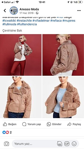 l Beden Lc Waikiki bej rengi mont 40 beden