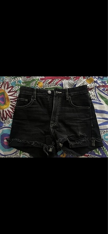 pull bear kot denim şort