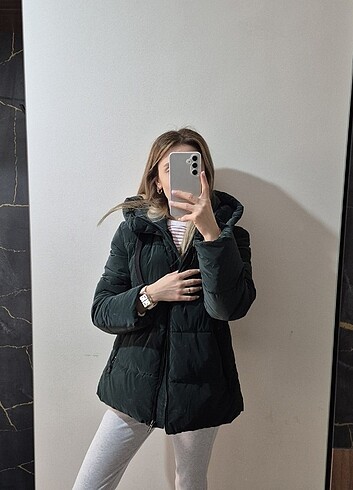 xs Beden Mavi yeşil mont