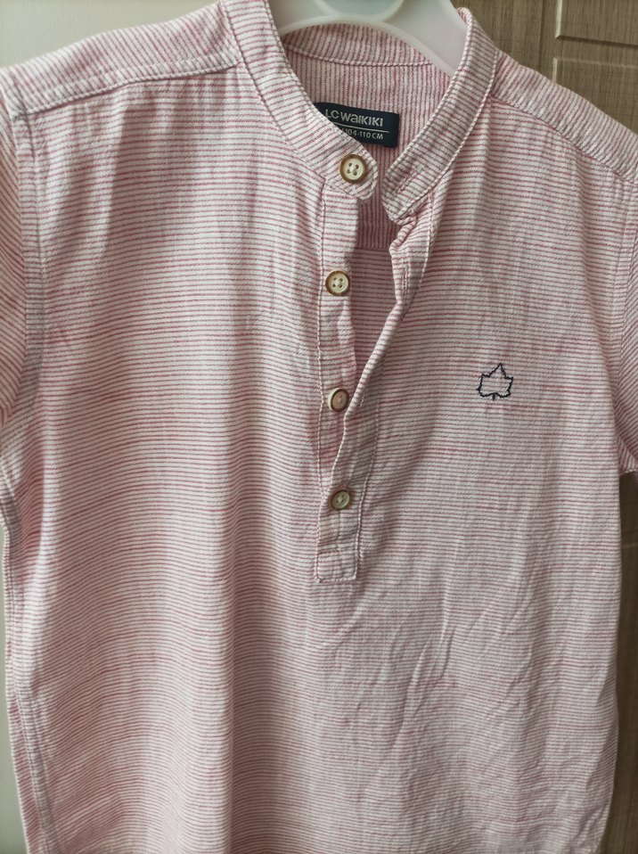 LC Waikiki Pembe erkek çocuk gömlek - Görsel 2
