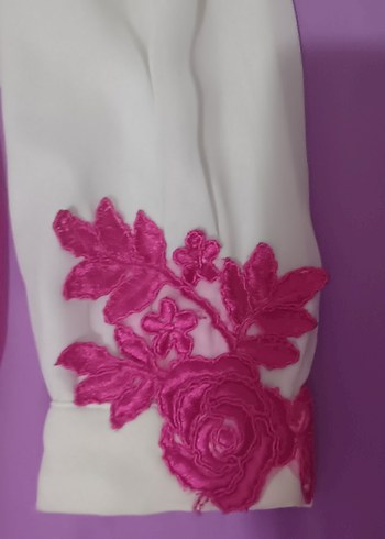 Pembe beyaz düğün elbisesi - Görsel 7