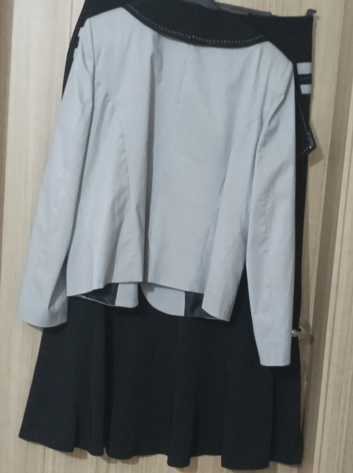 Gri Mini Kadın Takım Elbise - Görsel 3