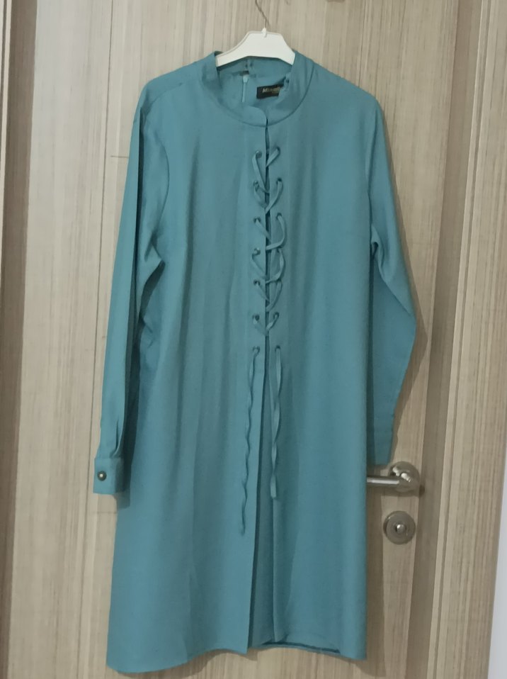 turkuaz mavi tunik - Görsel 2