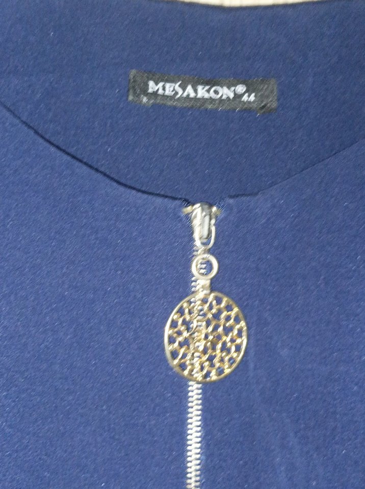 Zincir Detaylı Lacivert Kadın Tunik - Görsel 2