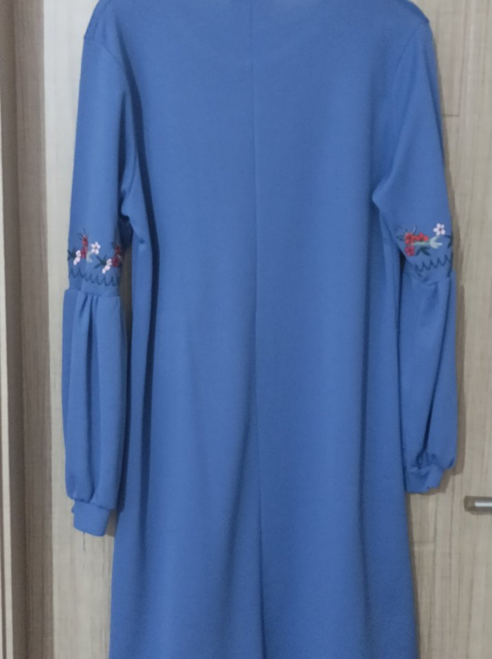 Diger Mavi Nakışlı Uzun Kollu Tunik - Görsel 4