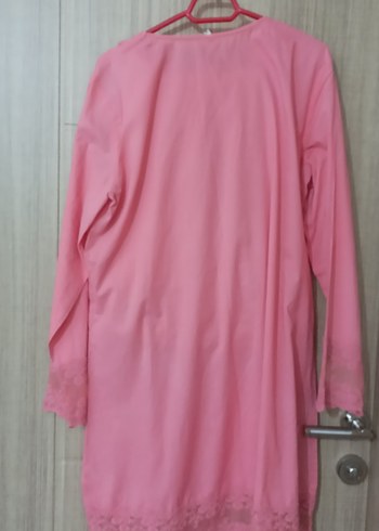 Diger Pembe Dantel Detaylı Kadın Tunik keten kumaş defakto marka - Görsel 6