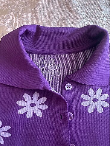 xs Beden Çiçekli triko hırka