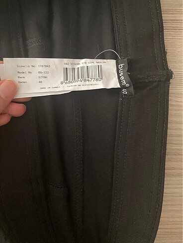 40 Beden siyah Renk Pantolon
