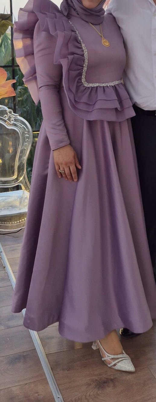 Kadın Abiye Elbise tesettür elbise - Görsel 2