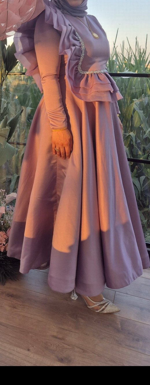 Kadın Abiye Elbise tesettür elbise - Görsel 3