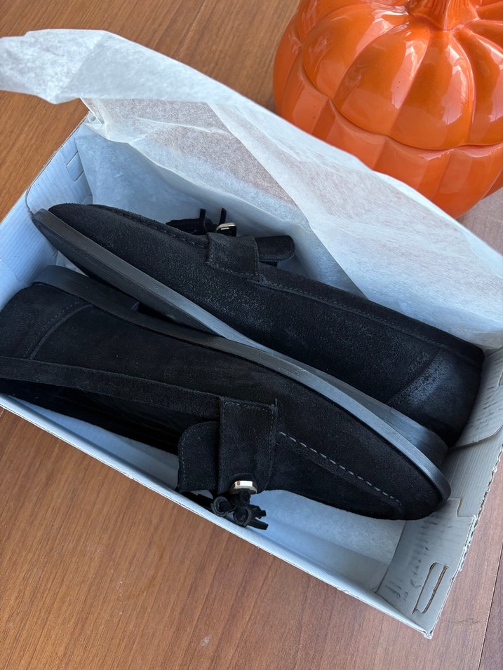 Siyah Süet Püsküllü Kadın Klasik  sıfır mağaza ürünü - Görsel 2