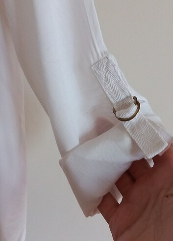 Waikiki pamuklu beyaz gömlek 40 ve 42 ye uyar.ölçüler mevcut - Görsel 3