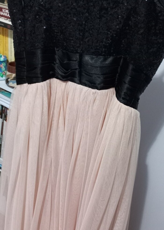 S beden siyah payetli elbise  - Görsel 2