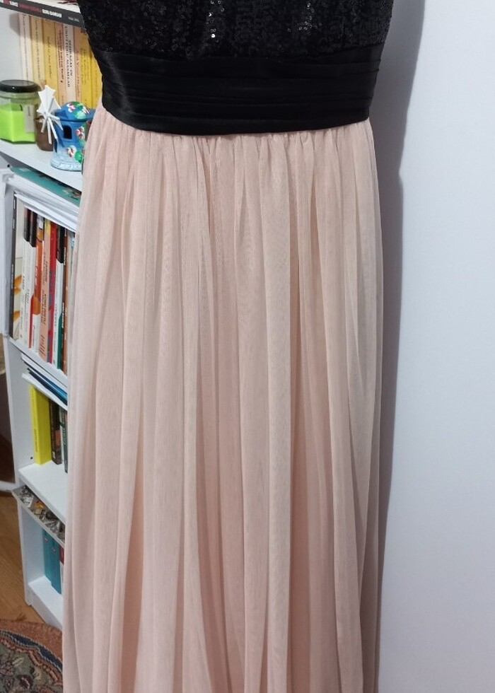 S beden siyah payetli elbise  - Görsel 4