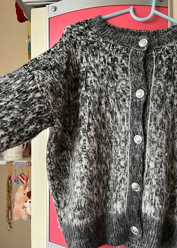 Gri Taşlı Hırka - Görsel 2